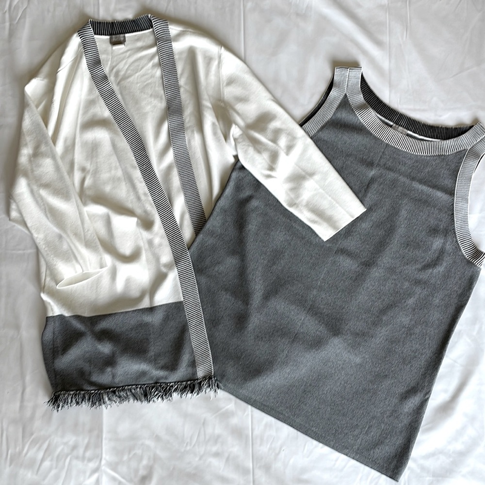 Chicos Cardigan Sweater Set